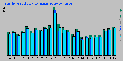 Stunden-Statistik im Monat Dezember 2025